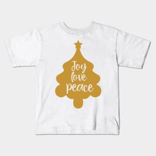 Joy love Peace Kids T-Shirt